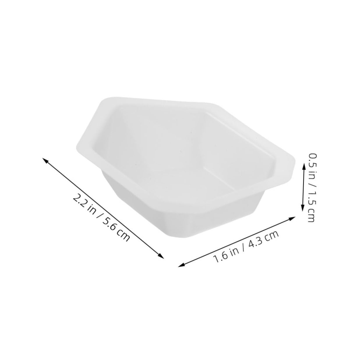 CIYODO 4sets Weighing Dish Weighing Tray Unique Design for Laboratory Use Sturdy Plastic 10pcs*4