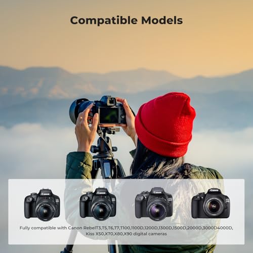 K&F CONCEPT LP-E10 Batería Cargador Dual USB Compatible con Canon cámaras, Incluye 2 1200mAh Baterías, Compatible con Canon EOS Rebel T3 T5 T6 T7, Kiss X50 X70, EOS 1100D 1200D 1300D 2000D 4000D - imagen 4