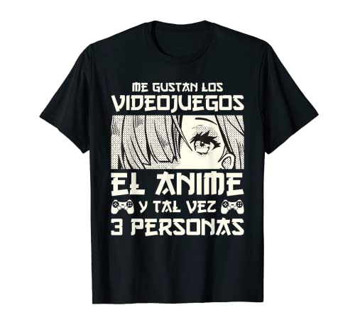 Divertido Me Gustan Los Videojuegos Anime Japonés Otaku Camiseta