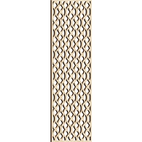 Image of Resort Decorative Pierced Fretwork Wood Wall Panels, 11 3 /8 inchW x 29 3 /8 inchH x 1 /4 inchT, Birch