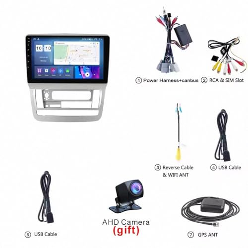 Navegación GPS Toyota Alphard 2002-2011 Android Auto Bluetooth FM RDS 7