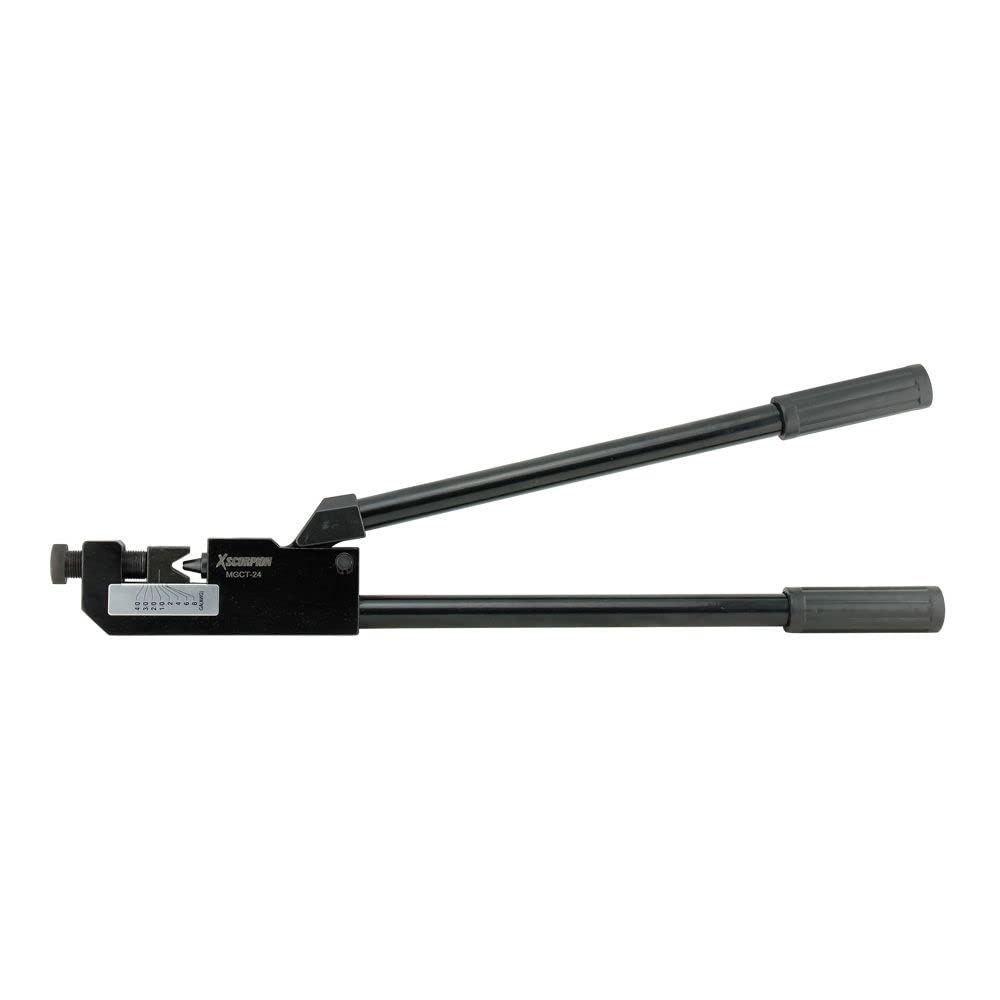 24” Heavy Duty 8 – 4/0 AWG Large Gauge Ring Terminal Crimper with Mounting Bracket