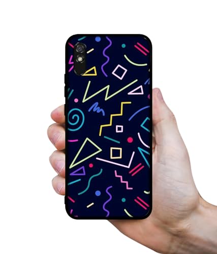 Image of Retro Abstract Design Premium 2D Printed Metal Back Case Cover for Mi Redmi 9A / 9A Sport / 9i / 9i Sport