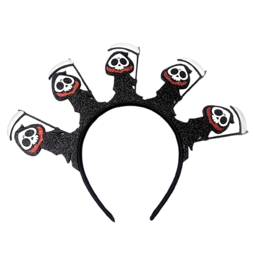 Accesorios para el cabello de Halloween,Accesorios para el cabello con calavera | Brillante disfraz de fiesta de noche