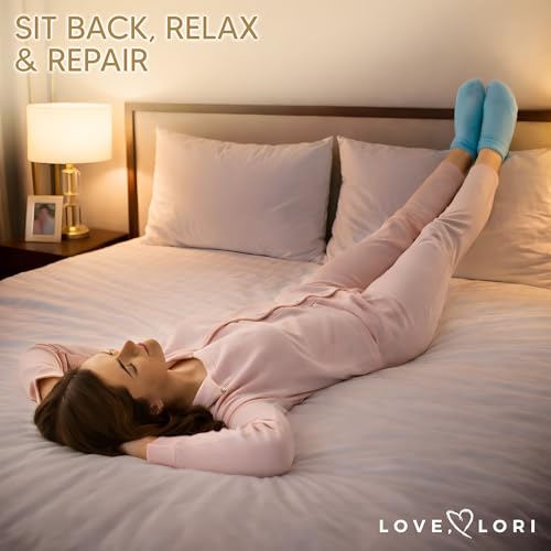 Moisturizing Socks (Up to Size 8.5) – Self Care Gifts for Mom - Infused with Vitamin E & JoJoba Oil - Gel Silicone Aloe Foot Care Socks - Mothers Day Spa Gifts for Women - Image 6