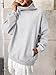 EasyGala Womens Fleece Sweatshirts with Pockets Oversized Turtleneck Pullover Trendy Long Sleeve Tops Fall Fashion Shirts Grey Large