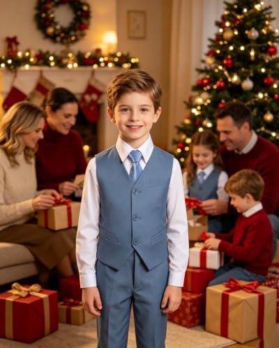 Image of Kids Vest for Boys Formal Suit Vests