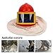 Cffuvros Professional Sandblasting Helmet with Air Feed System, White Canvas Shoulder Hood Face sand blasting hood mask, Safety Blasting Mask Industrial Sandblasting Supplies