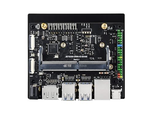 Waveshare Jetson Orin Nano/NX AI Development Board, Based On Jetson Orin Nano and Jetson Orin NX Module, Compatible with Jetson Orin Super Carrier Board