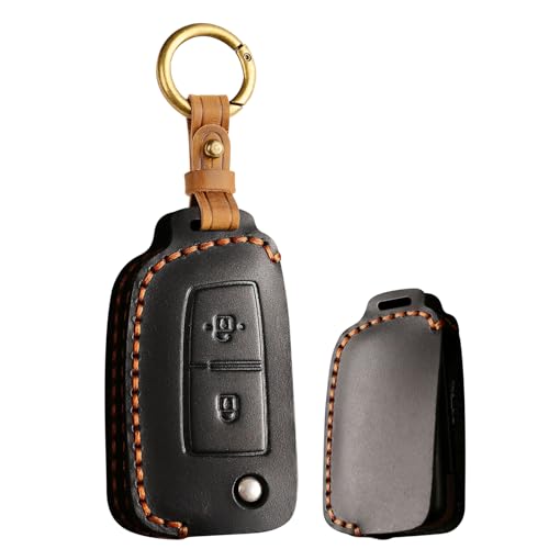 Étui en cuir de clé Nissan Rogue Sport habillage haut de gamme noir