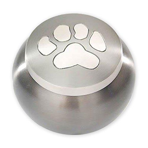 Beautiful Life Urns Pawsitively Cherished Pet Urn - Unique Cremation Urns for Pets, Large, Slate