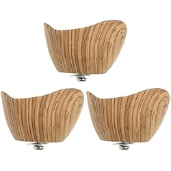 Cacerola De Madera Manija de la tapa 3 piezas Perilla de la cubierta de los utensilios de cocina de madera Perillas de la manija de la tapa de la cacerola universal Reemplazo for utensilios de cocina Perillas de la tapa