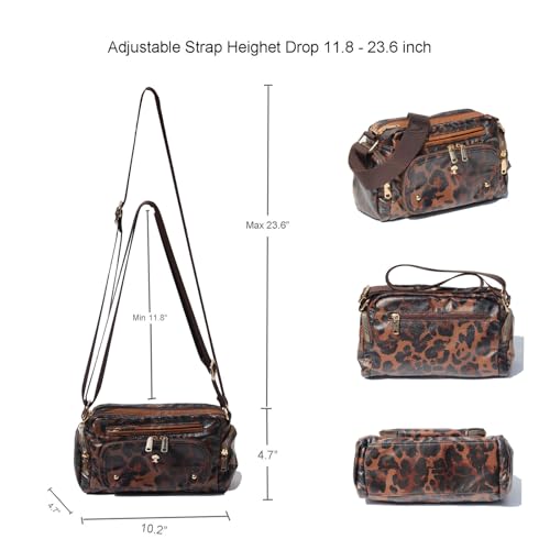 Women Fashion Tote Crossbody Handbags for Women Multi Pockets Shoulder Bag Nylon Travel Purse2