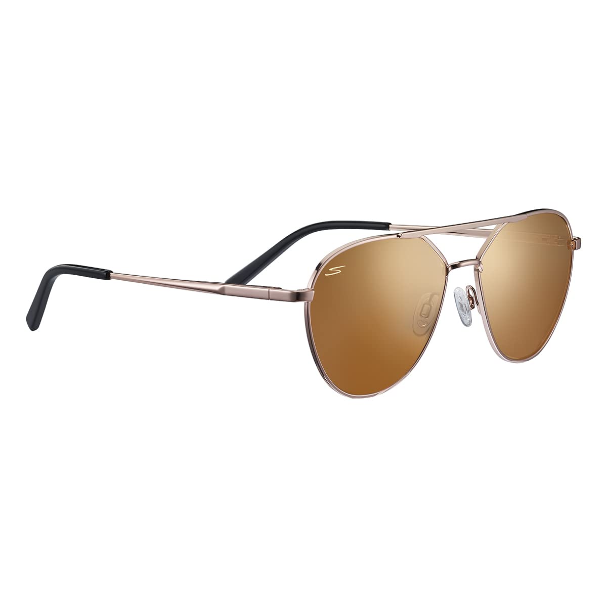 Serengeti Odell Polarized Sunglasses Rose Gold/ Drivers Gold Lenses SS555004