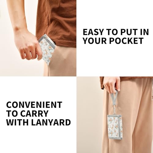 ALAZA Kids Wallets for Boys Girls Toddler Trifold Wallet Children Small Flower Giraff with Zipper Coin Pocket4