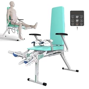 YCNLYSSR Elektrischer Knie-Rehabilitationstrainer mit Winkelplatte