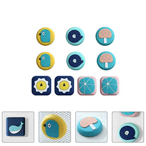 STOBOK 10 Unidades Protetor de Parede de Rolha de Porta Em Forma de Animal Maçanetas de Porta Protet