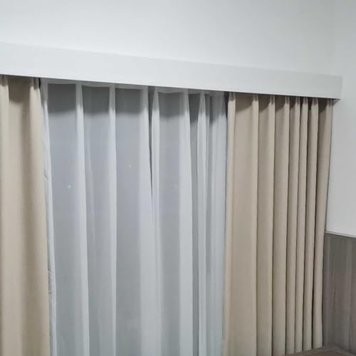 Tringle à rideau pour balcon d’hôtel et grand salon avec rail occultant