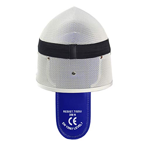 Leonark Fencing Foil Mask Ce 350N Certified National Grade Masque - Fencing Protective Gear (White, S) #TOP3