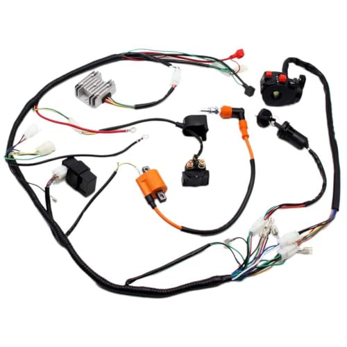 Image of PRO BAT ATV Electric AC Wiring Harness Kit with Full Copper Wire | for 150CC 200CC 250CC 300CC Engine Go Kart ATV Pit Dirt Quad Bike Lifan Loncin Zongshen YX