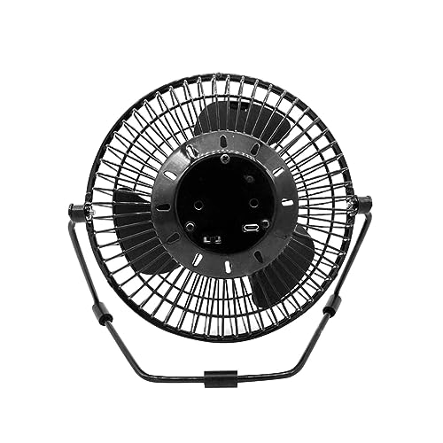 Ventilateur de Table USB rotatif à 360° avec horloge LED