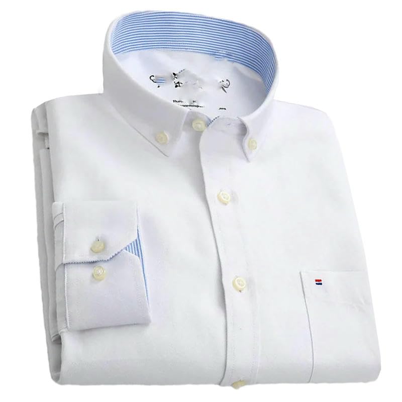 Chemise décontractée avec poche plaquée devant et col boutonné Hy-06