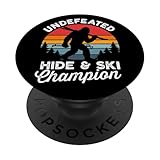 Hide and Seek Skiing Bigfoot Humor Design
