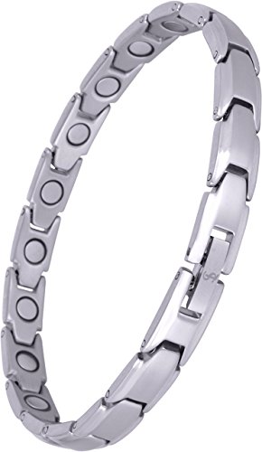 Elegant Womens Titanium Magnetic Therapy Bracelet Pain Relief for Arthritis and Carpal Tunnel