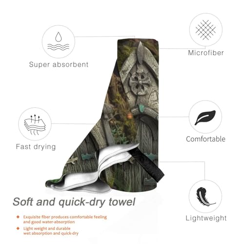 Serviette de plage gothique douce en microfibre de qualité supérieure - 4