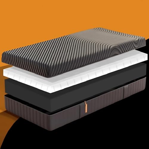Image of Emma Black Mattress Queen Size | German Mattress Brand 15 Years Warranty | HyperAdapt Technology Orthopedic Memory Foam Mattress 4 Layers 6-Inch Medium Firm Back Relief 75 x 60 inch