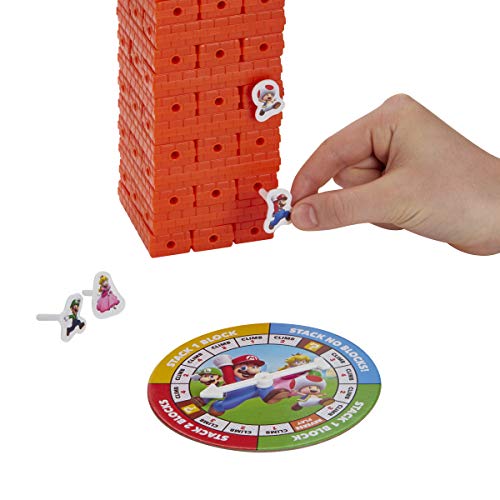 Hasbro Games Jenga: Super Mario Edition Game, Block Stacking Tower Game for Super Mario Fans, Ages 8 and Up