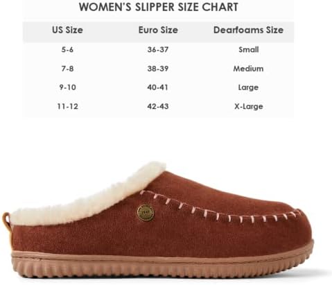 Dearfoams Alpine Women's Bern Clog Slipper, Potting Soil, X-Large | Image 3