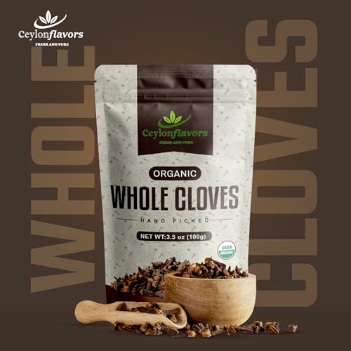 Ceylon Flavors Fresh and Pure Hand Picked USDA Certified Premuim Grade Organic Whole Cloves 3.5oz (100g) - Image 3