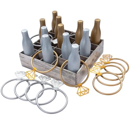 Fun Express Diamond Ring Toss Game - Fun Party Game for Weddings Bridal Showers Celebrations and Group Activities - Perfect for Wedding Entertainment and Guest Engagement - 25 Pieces