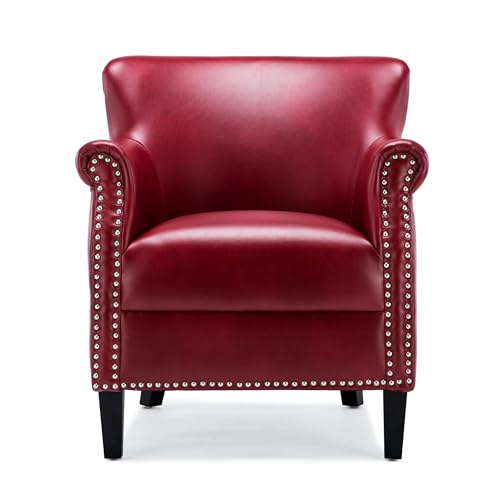 Sillón Plegable Cuero Gel Rojo miniatura 4