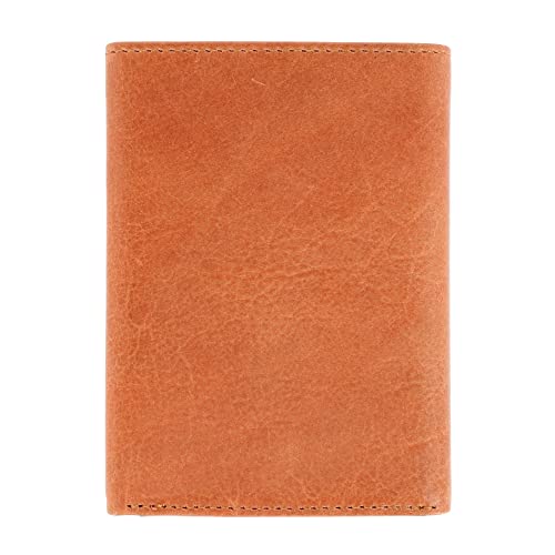 Mancini Bellagio Top Grain Leather RFID Secure Trifold, Cognac 2020162-CG One Size2
