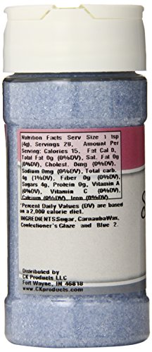 Ck Products 4 Ounce Sanding Sugar Bottle, Soft Blue #TOP1