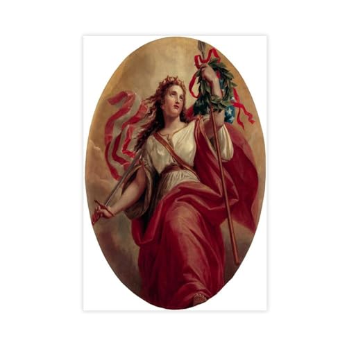 Poster Lady Liberty Brumidi toile décoration murale bureau