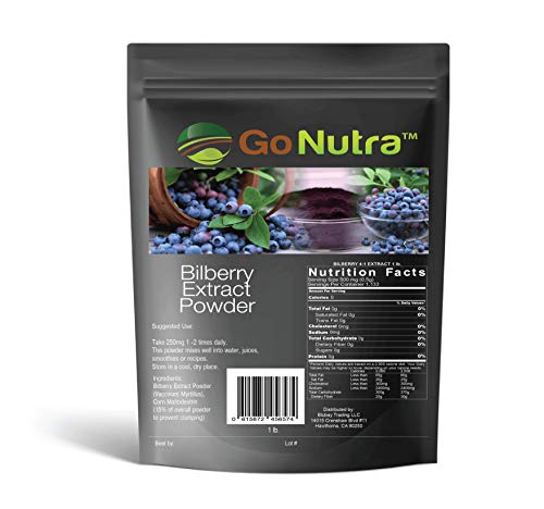 Bilberry Fruit Powder 4:1 Extract 4X Stronger Antioxident 1 lb Bilberry Fruit Powder 4:1 Extract 4X Stronger Antioxident 1 lb