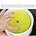 Pet Water Fountain, No-Overflow Dog Water Bowl, Easy to Clean, Anti-Choking Cat Water Dispenser Bowl with Floating Disk for Cats and Dogs,Yellow