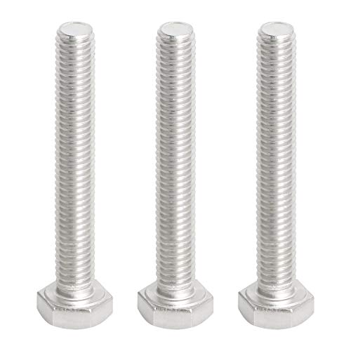 Image of M6 x 50mm Hex Head Bolts Screws Grade 6.8 Stainless Steel, Fasteners Fully Machine Threaded SUS304 30 Pcs