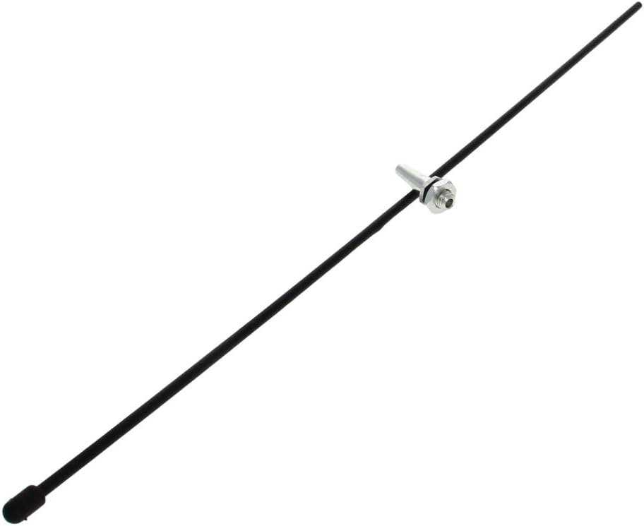 RC Antenna Tube Black with Siliver Mount and Cap for RC Boat 5Pcs,Aicosineg