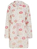 Tokyo Laundry Damen-Bademantel mit Kapuze und Reißverschluss, optic white, 36