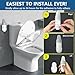 Toilet Seat Lifter Handle, [Innovative Structure] Toilet Lid Cover Lifter, Bathroom Restroom Gadgets Accessories for Home Hotel Office, Avoid Touching（Grey,2Pack)