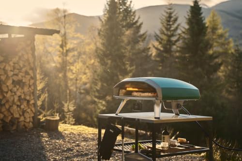 Image of Ooni Koda 2 Pro Propane Gas Pizza Oven - 18 inch Gas Powered Outdoor Oven with 28 mBar Regulator and Gas Hose, 320 F to 950 F Temperature Range - Highland Green