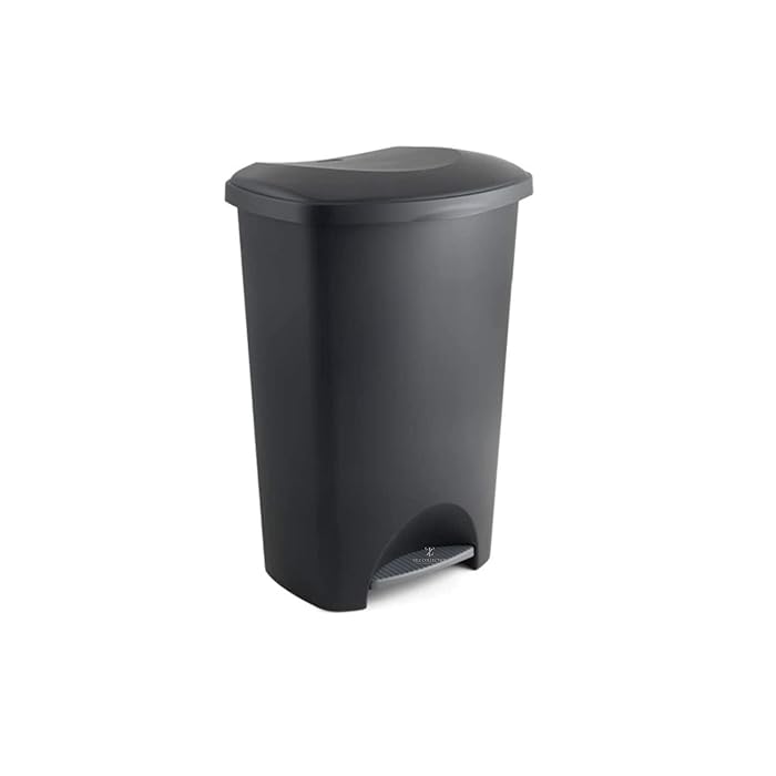 Buy Bins For Kitchen 50L Bin Black Kitchen Bin Plastic Utility Bin