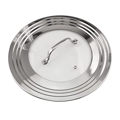 Morikavo Stainless Steel Universal Lid for Pots, Pans and Skillets-Fits 7