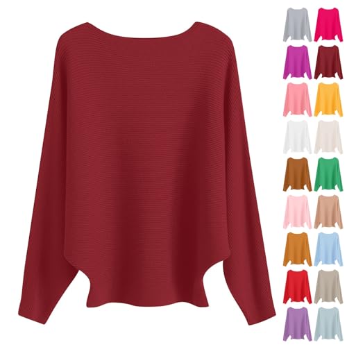 MESSIYO Tunic Sweaters for Women Fall Long Sleeve Shirts Wine - image 1