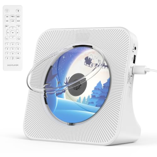 6 mejores reproductores de CD portátiles 40 KOVCDVI Reproductor de CD de sobremesa con Altavoces y Bluetooth...