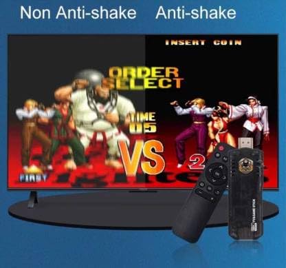 Image of Cospex X8 Android TV Game Stick, 4K HD Plug & Play Retro Gaming Console with Android 10, Processor, 64GB Storage, Dual 2.4G Wireless Game Controllers, HDMI Video Game Stick for TV